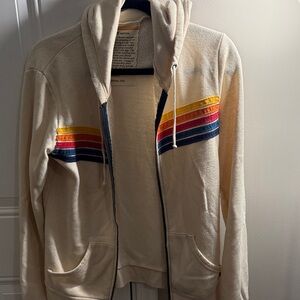 Aviator Nation Cream Garment with Orange Accent